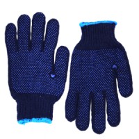 HAND GLOVES - DOTTED BLUE